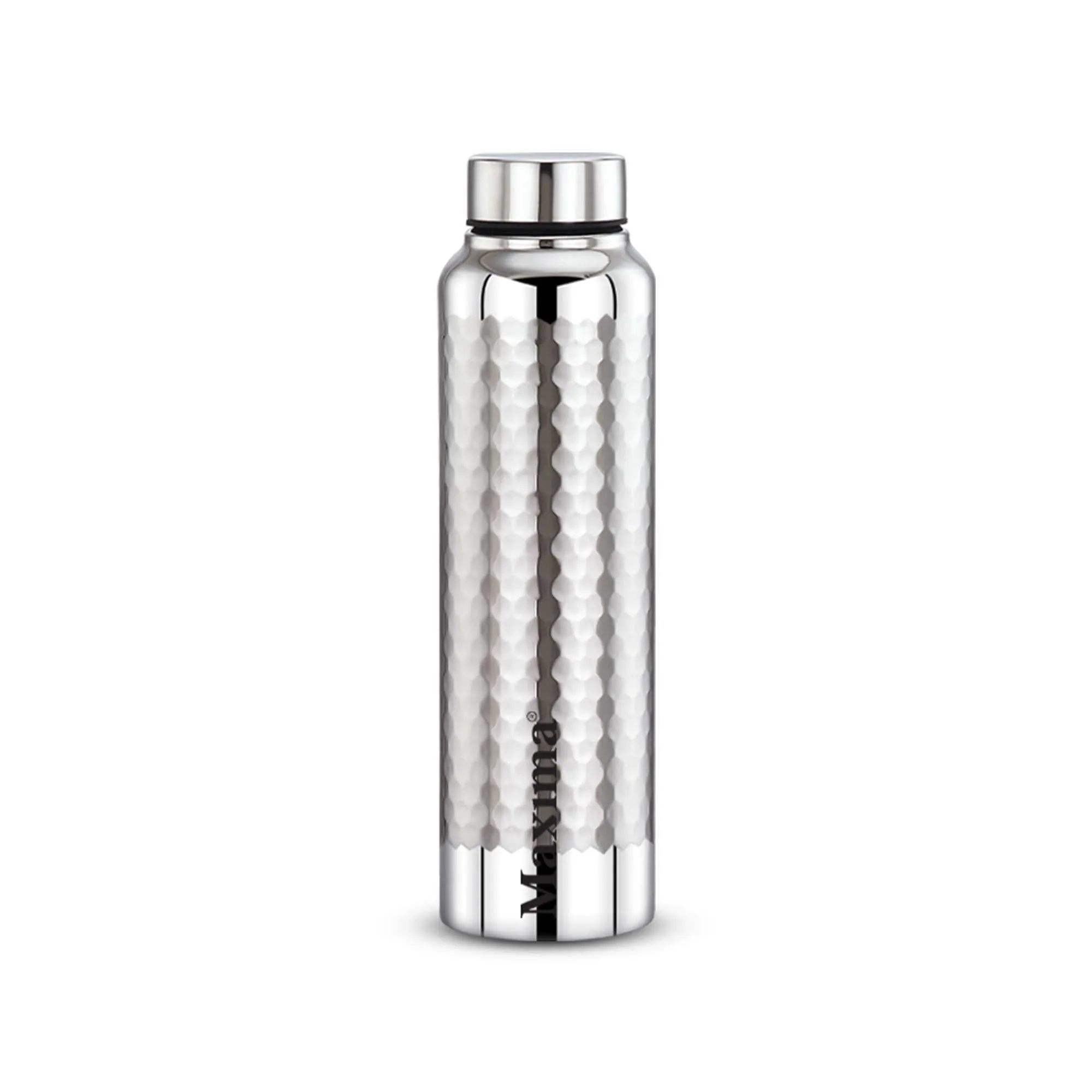 Maxima Hammered Stainless Steel  Water Bottle Mirror Finish