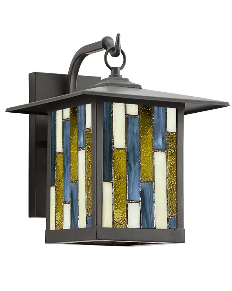 Mission Craftsman Stained Glass Wall Sconce - Bryce