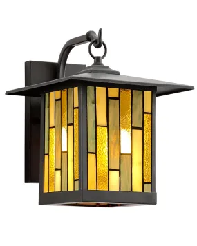 Mission Craftsman Stained Glass Wall Sconce - Bryce