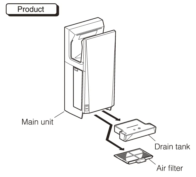 Mitsubishi® Jet Towel™ SLIM Hand Dryer (White) JT-SB116JH2-W-NA (9th Generation / Replaces JT-SB116JH-W-NA, 8th Gen)