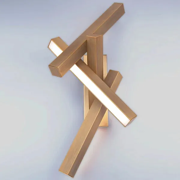 Modern Geometric Aluminum LED Wall Sconce