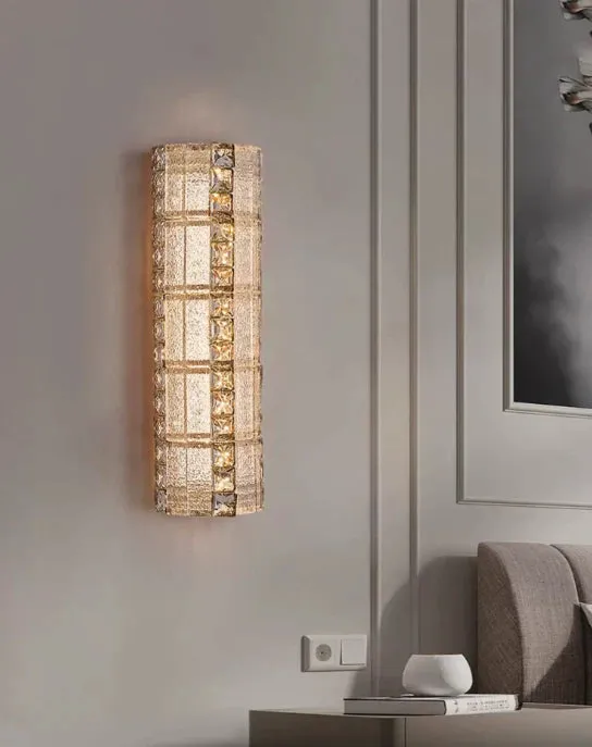 Modern Multi-layers Luxury Gold Crystal Wall Lamp