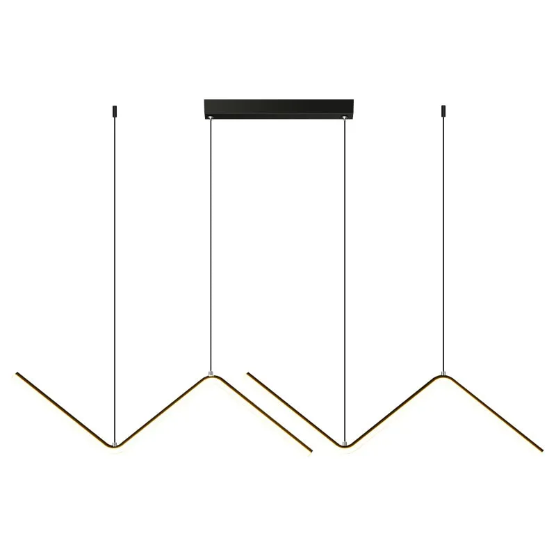 Modern Ridges Lux Pendent Hanging LED Chandelier