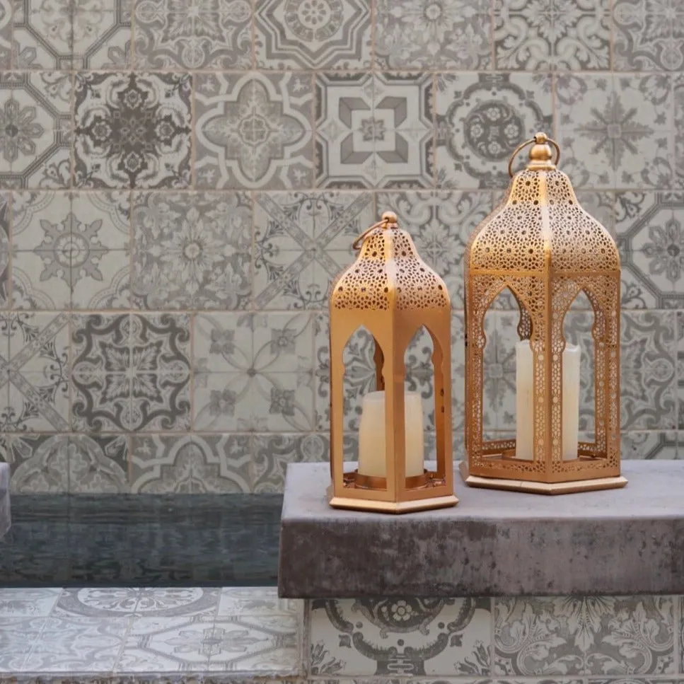 Moroccan Floor Lantern Set