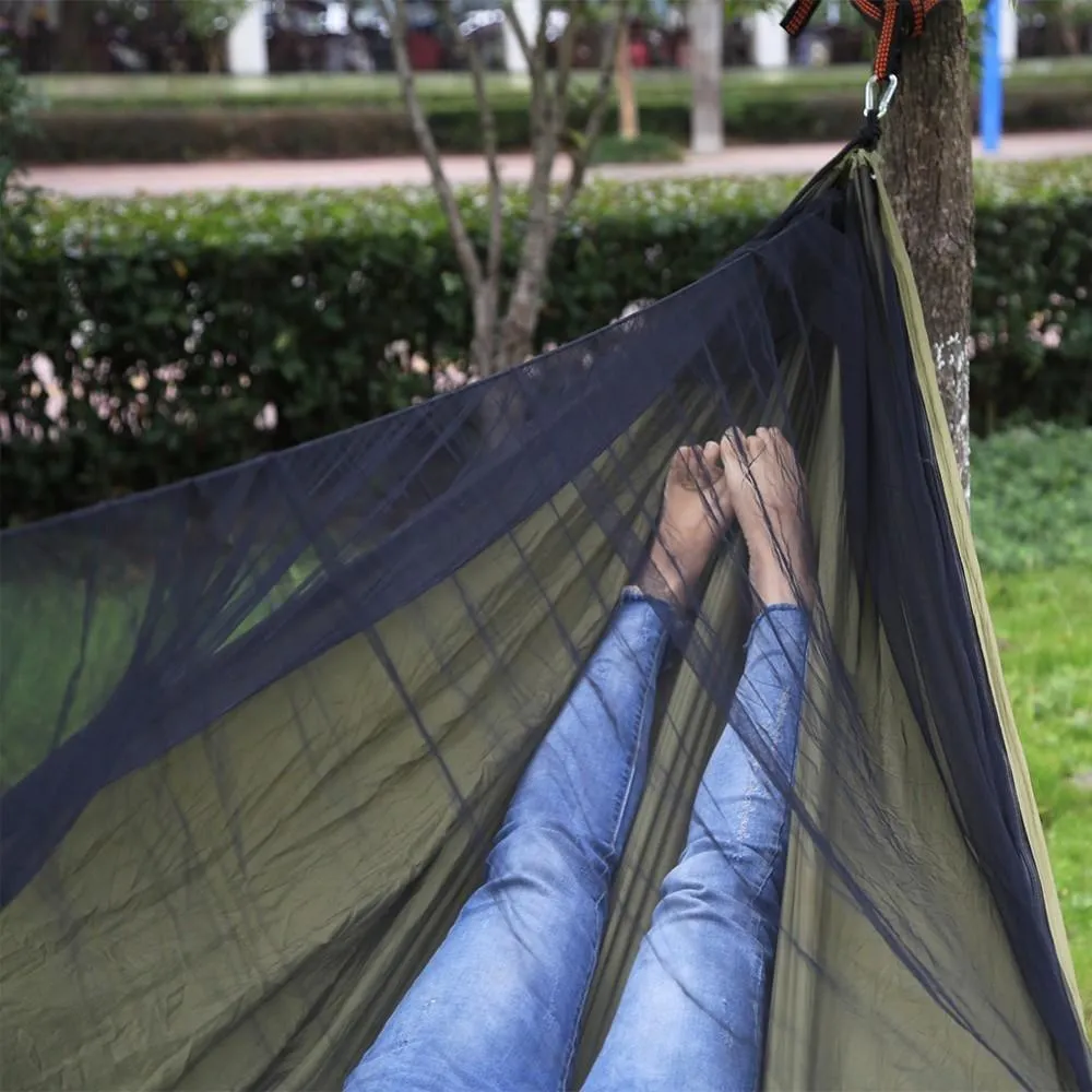 Mosquito Bug Net Hammock with Tie Rope & Pegs - Portable Outdoor Camping Hunting Leisure Travel