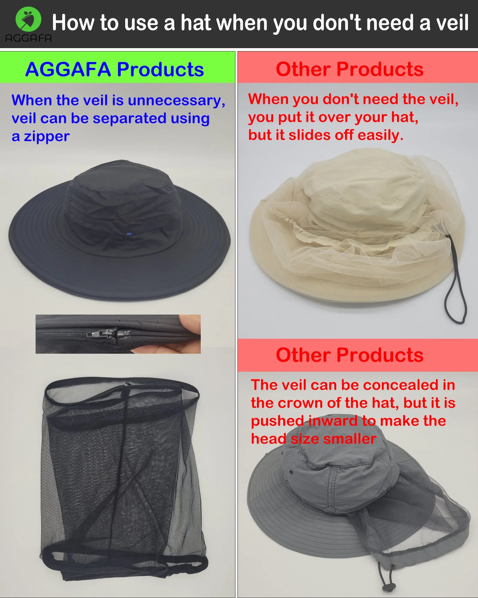 Mosquito hat (Black) and Mosquito sleeve (Medium)