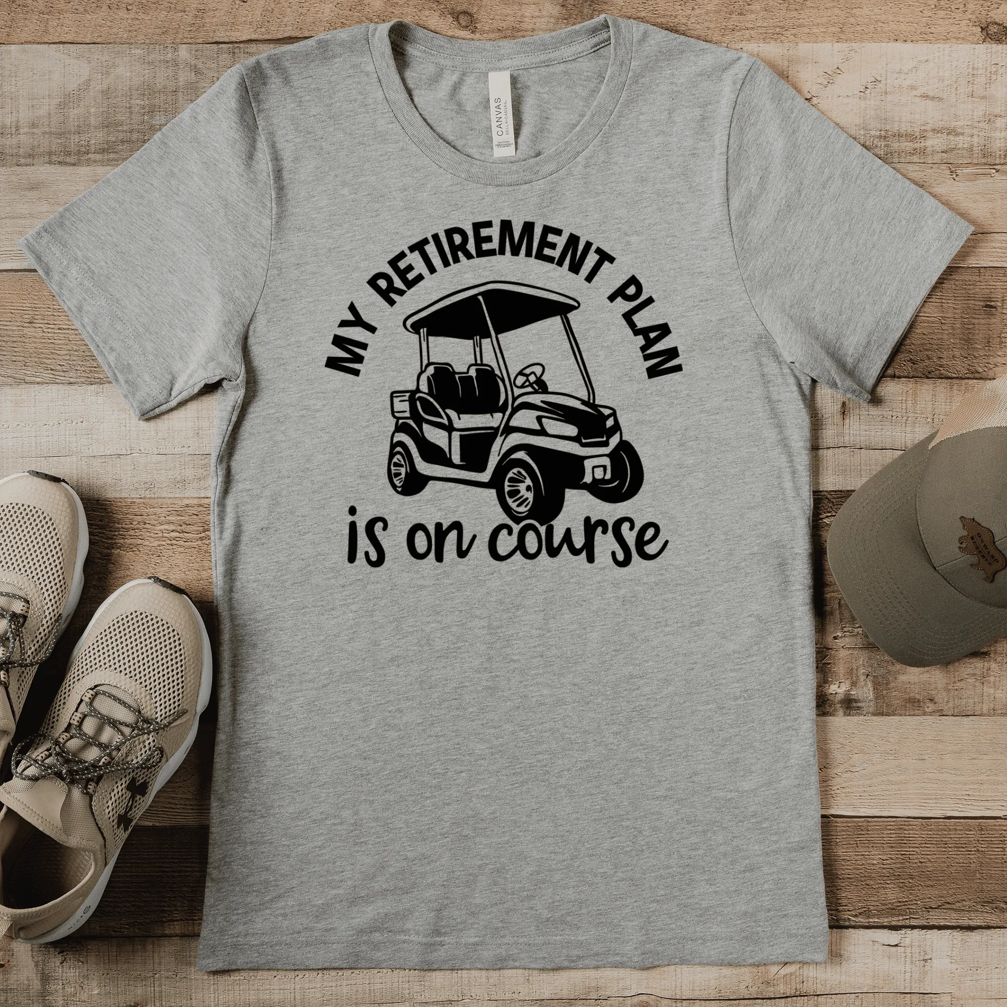 My Retirement Plan Is On Course Mens T Shirt