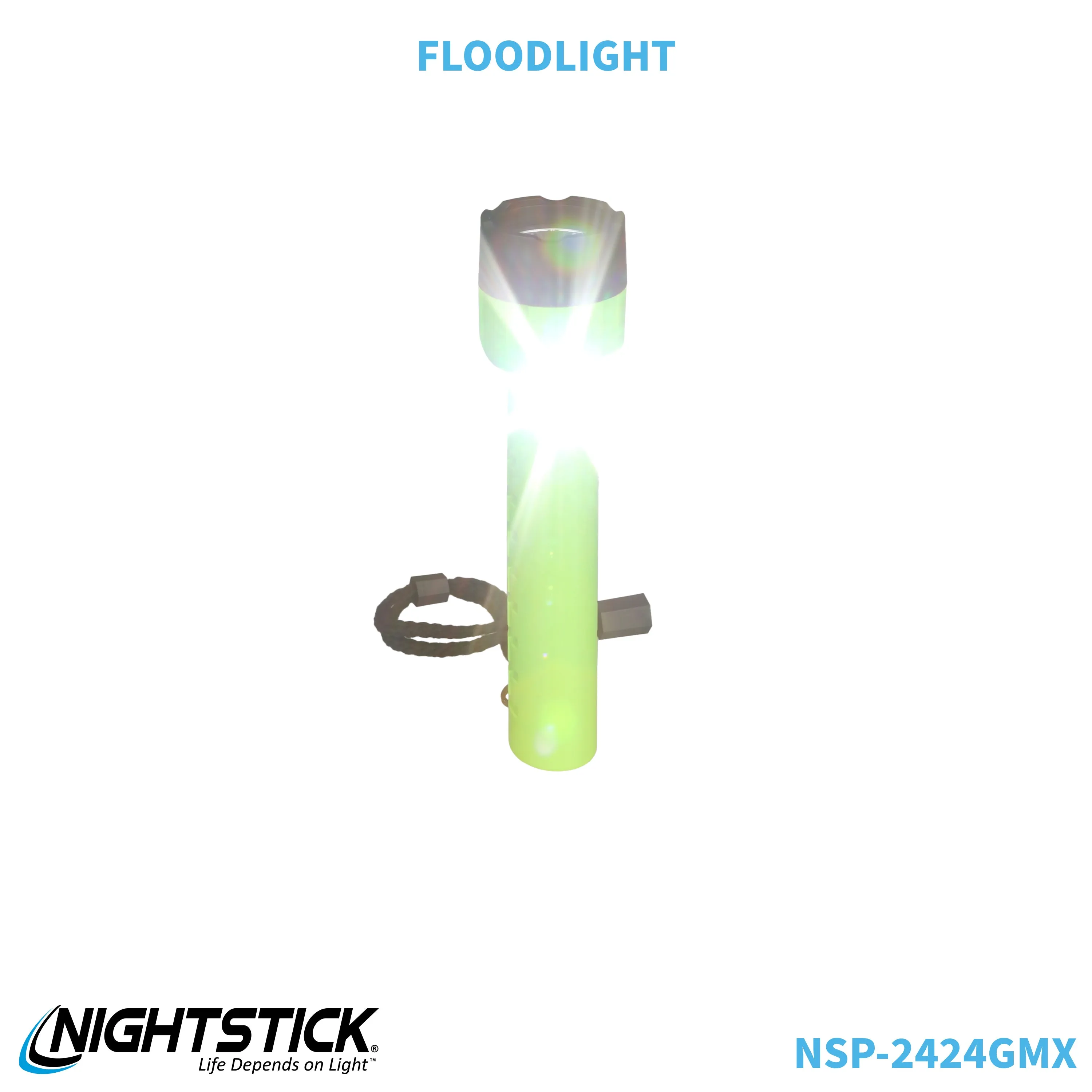 NSP-2424GMX: Dual-Light Flashlight w/Dual Magnets - 3 AA