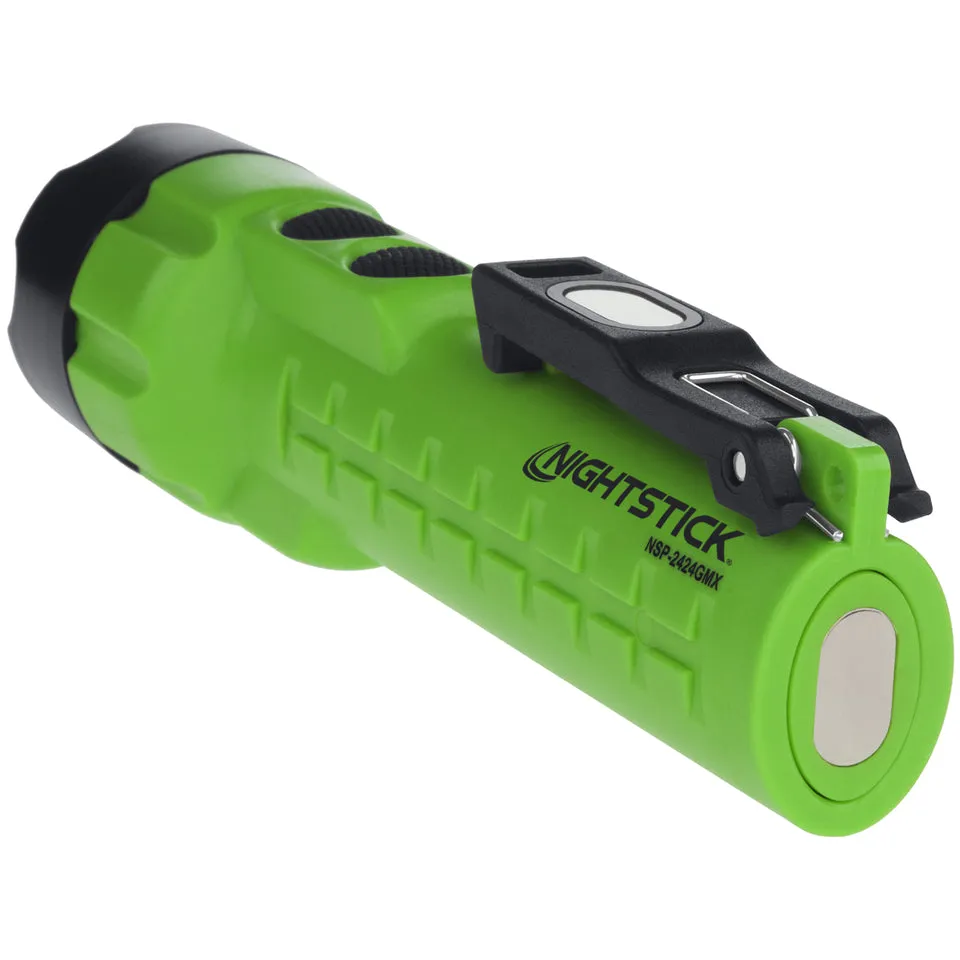 NSP-2424GMX: Dual-Light Flashlight w/Dual Magnets - 3 AA