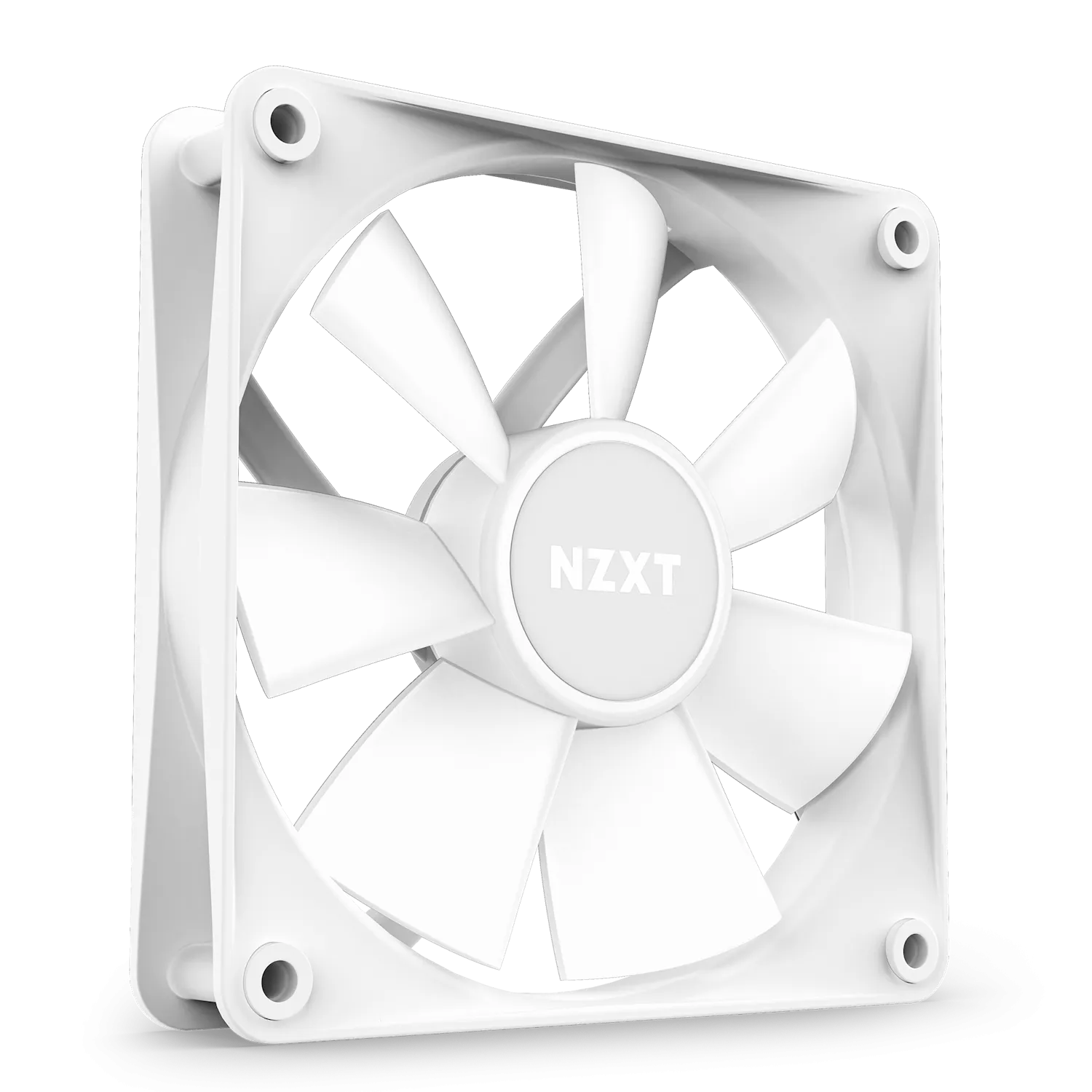 NZXT F120RGB CORE - 120MM HUB-MOUNTED RGB FAN - SINGLE PACK (WHITE)-RF-C12SF-W1