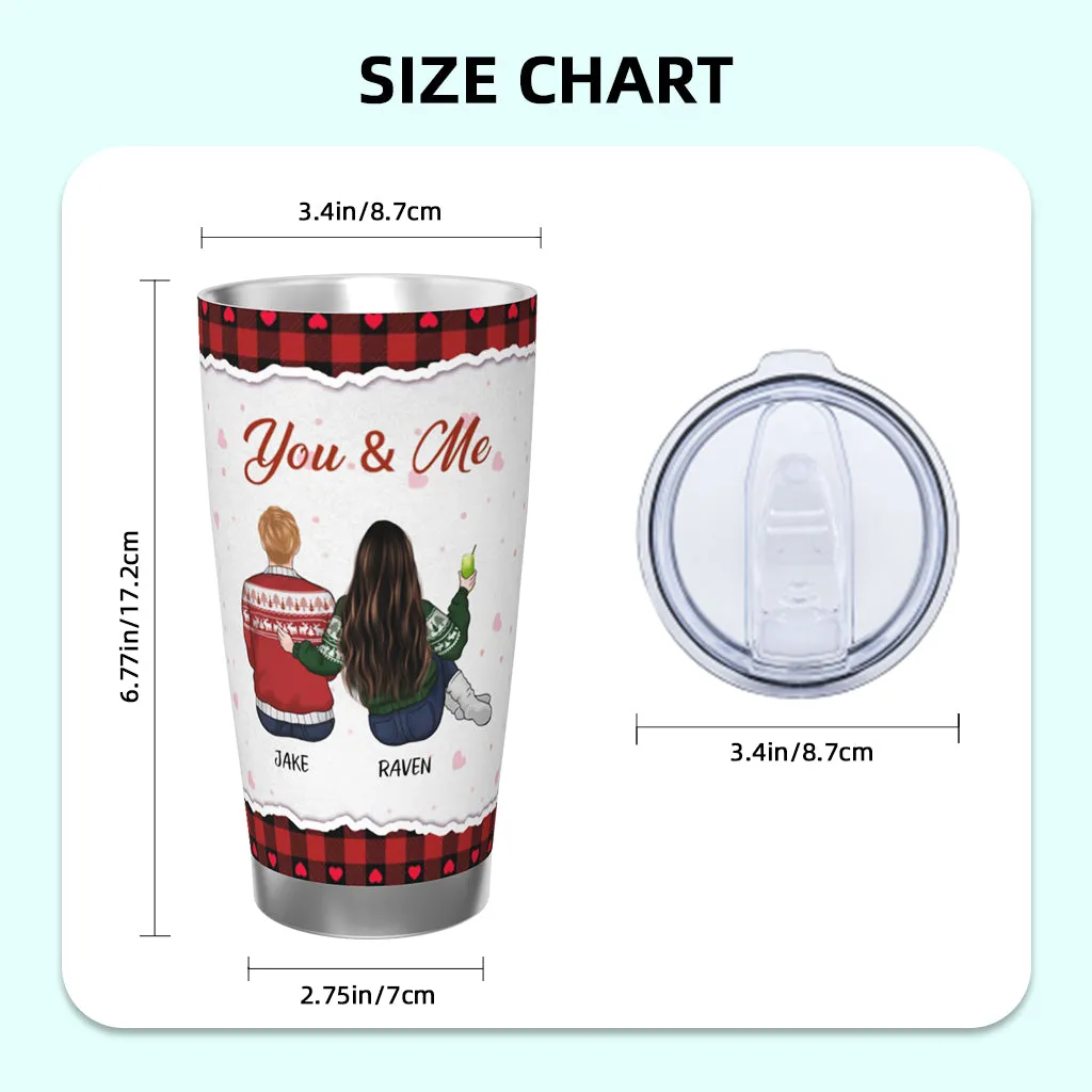 Of All The Weird Things - Couple Personalized Custom Tumbler - Christmas, Love, Anniversary Gifts For Boyfriend, Girlfriend, Husband, Wife