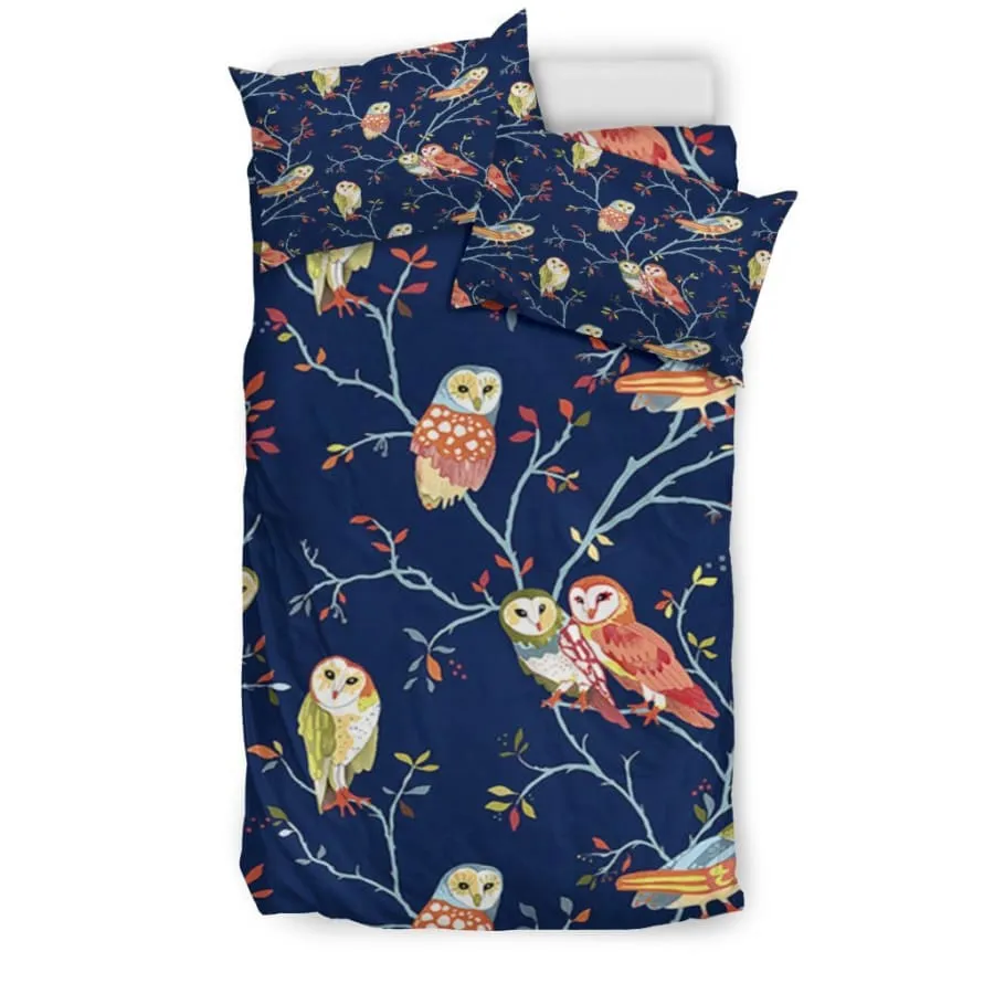 Owl Bedding Set| Owl Lover Bedding US King/Queen/Full/Twin Size