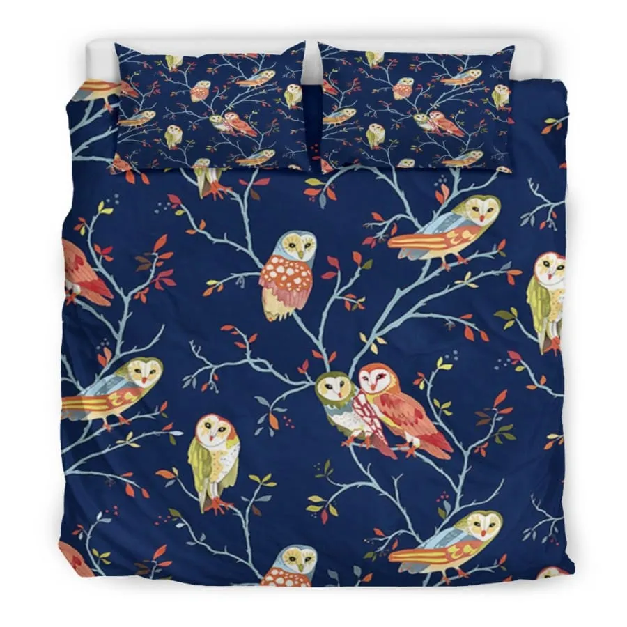 Owl Bedding Set| Owl Lover Bedding US King/Queen/Full/Twin Size