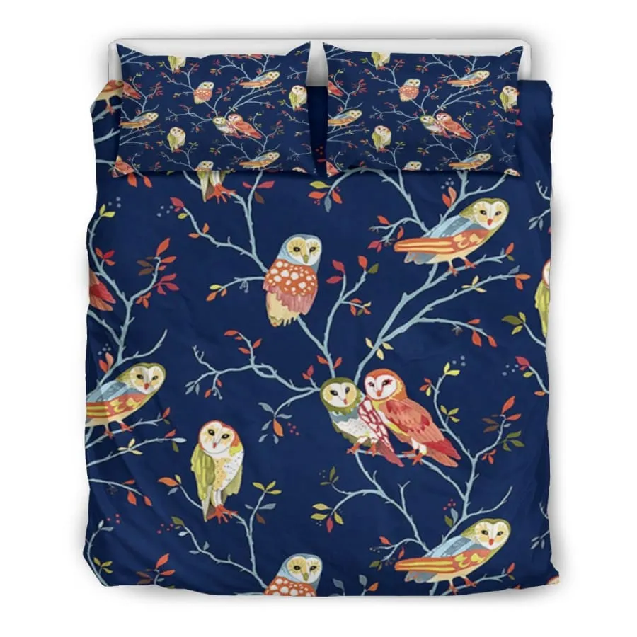 Owl Bedding Set| Owl Lover Bedding US King/Queen/Full/Twin Size