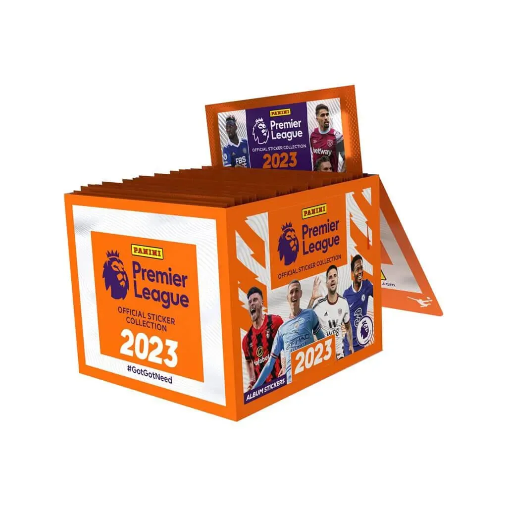 Panini 2023-24 Premier League Official Sticker Collection BOX (50 Packs Each)