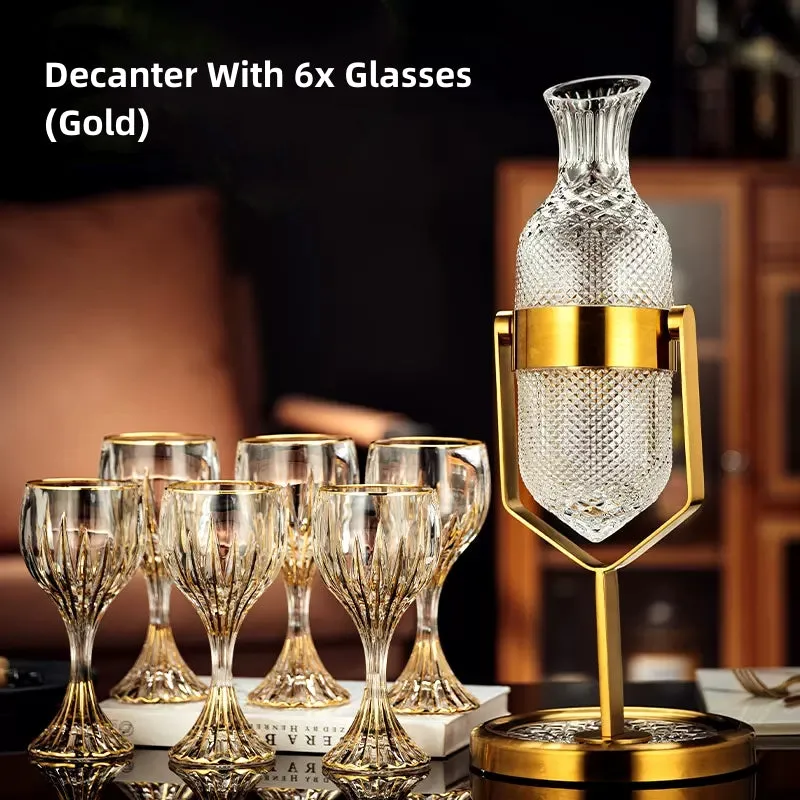 Pendulum Glass Wine Decanter Sets