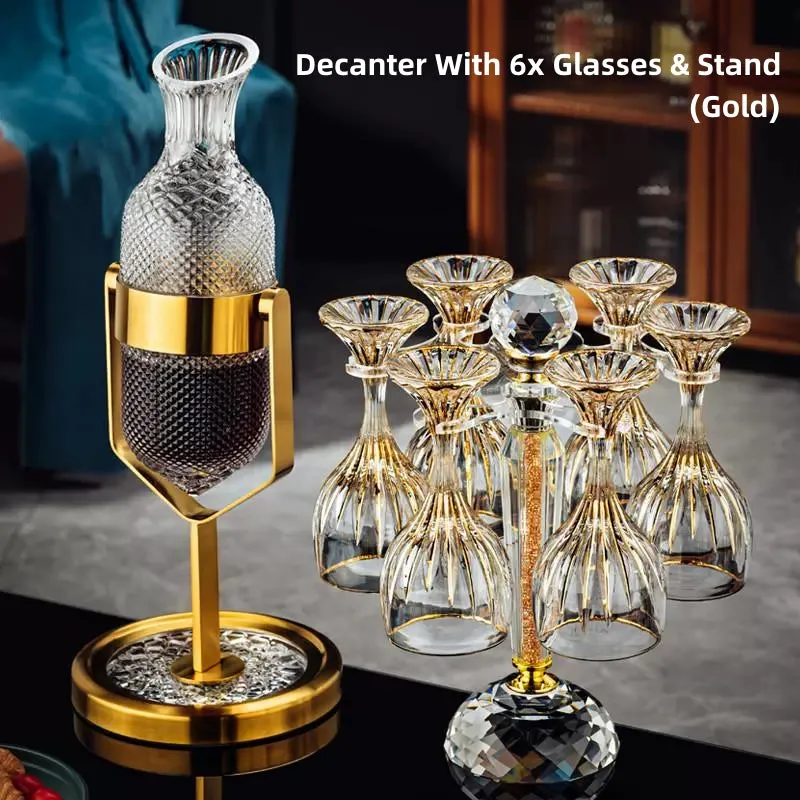 Pendulum Glass Wine Decanter Sets