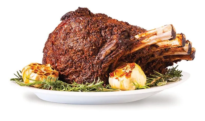 Pepper-Crusted Prime Rib Roast