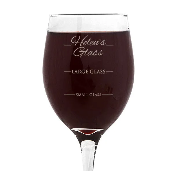 Person's Design Wine Glass