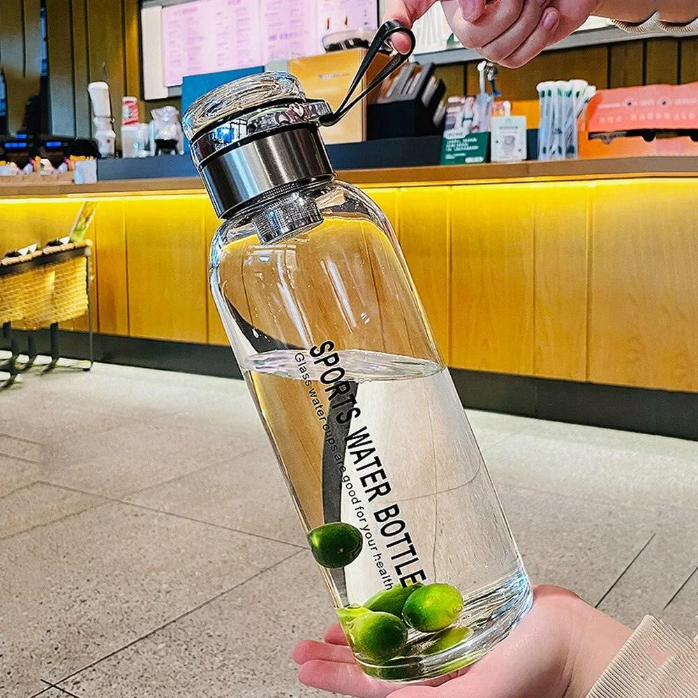 Portable Giant Glass Water Bottle