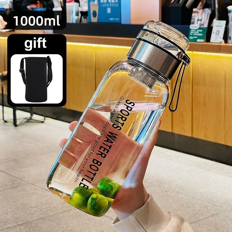 Portable Giant Glass Water Bottle