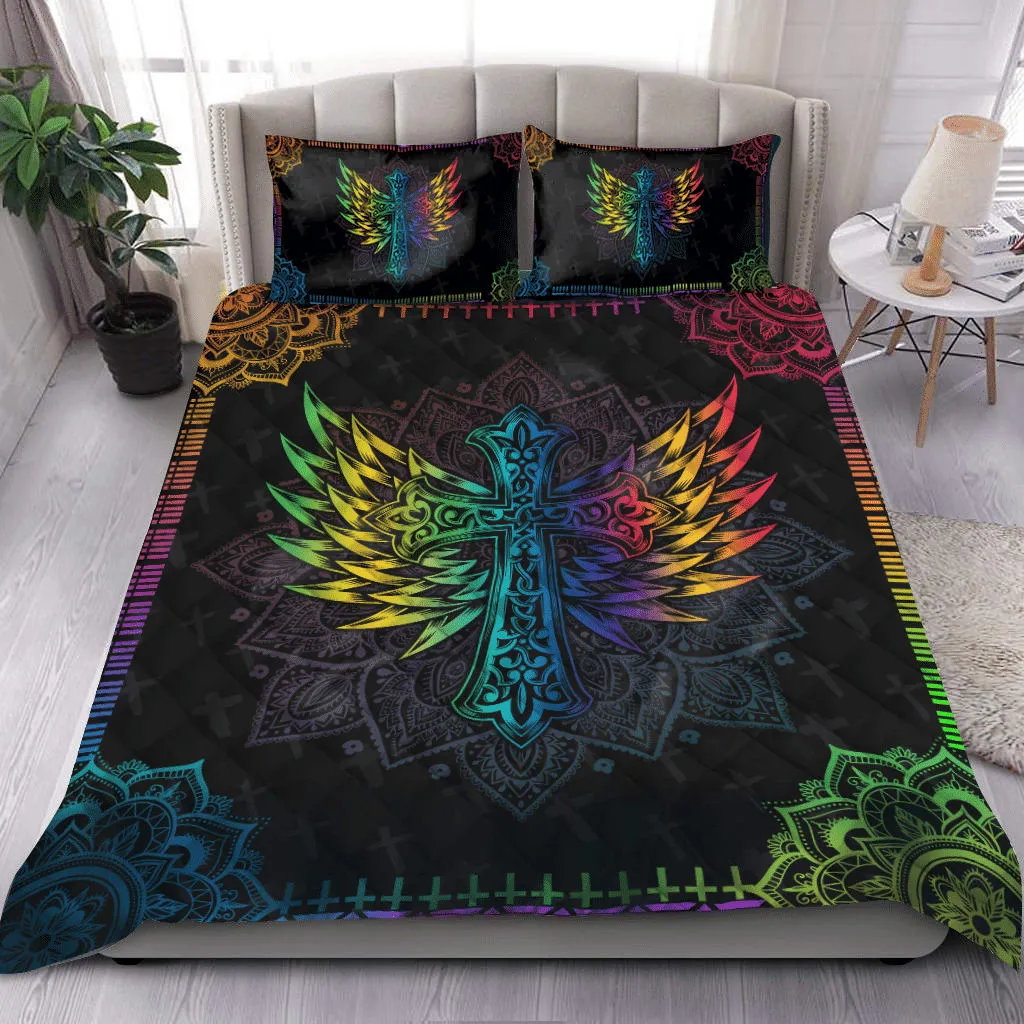 Premium Jesus Quilt Bedding Set - Christian Bedding Sets