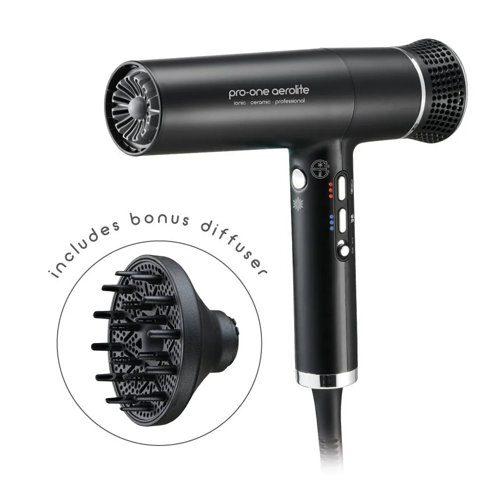 Pro-One Aerolite Hairdryer / Black