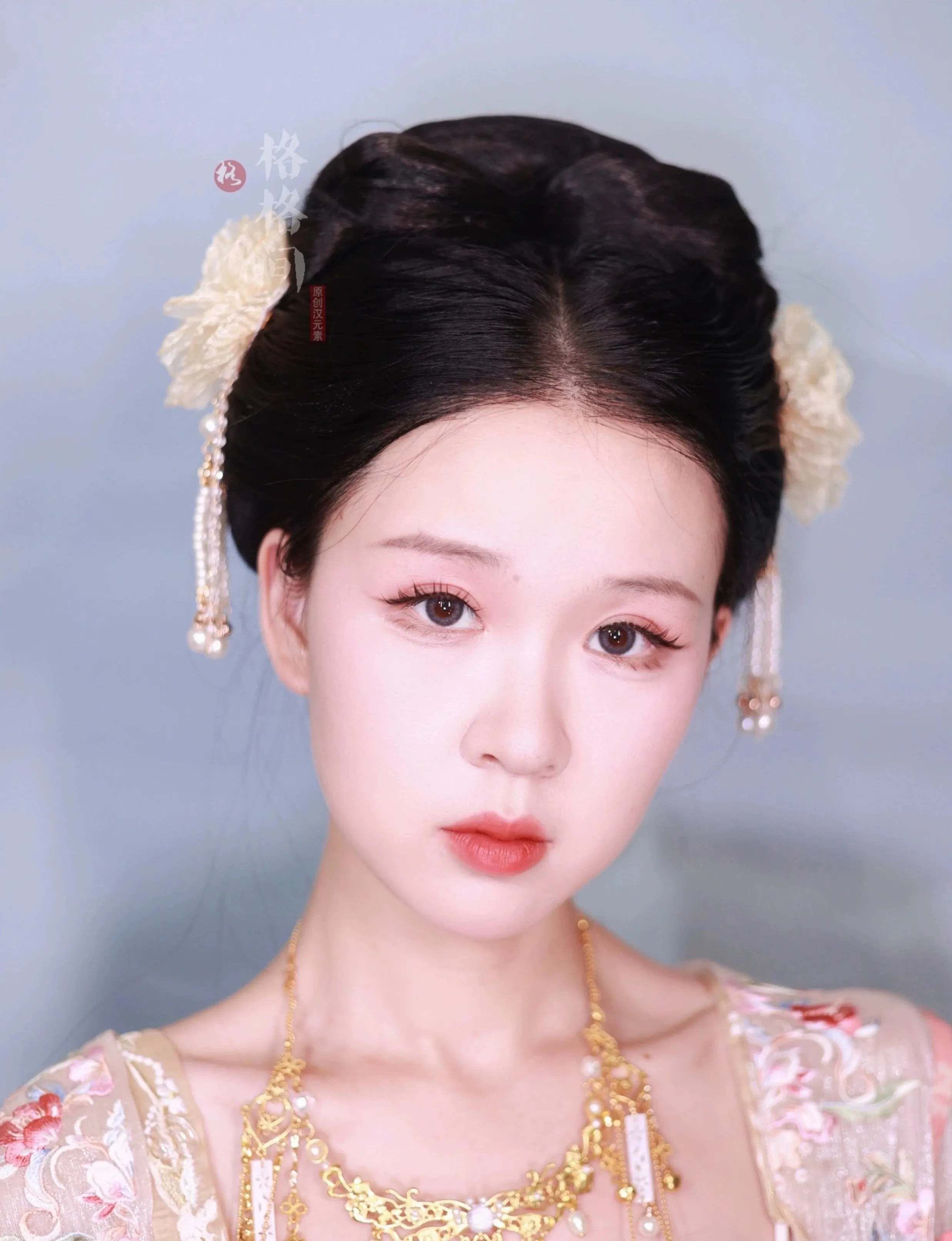 Qing Mu 清雾 Clear Mist Flower Fairy Hair Clips