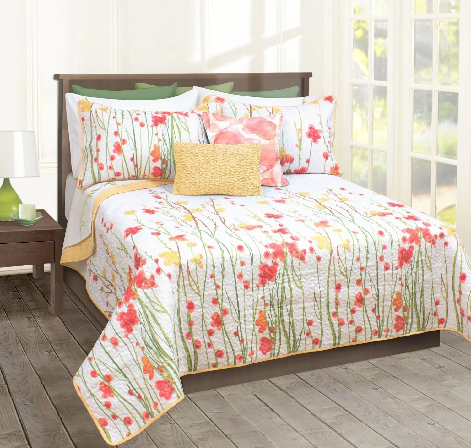 Quilt Bedding Set Woven 3 Piece Set Double/Queen Adalia