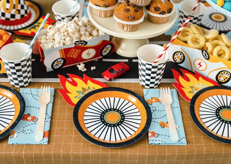 Race Track Road Fabric Table Runner