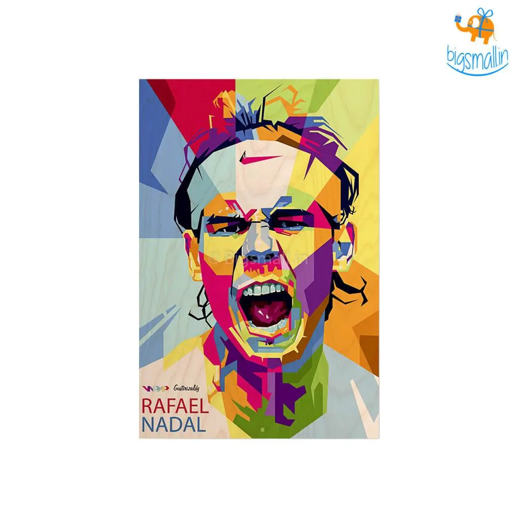 Rafael Nadal Printed Wooden Frame