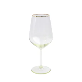 Rainbow Yellow Wine Glass