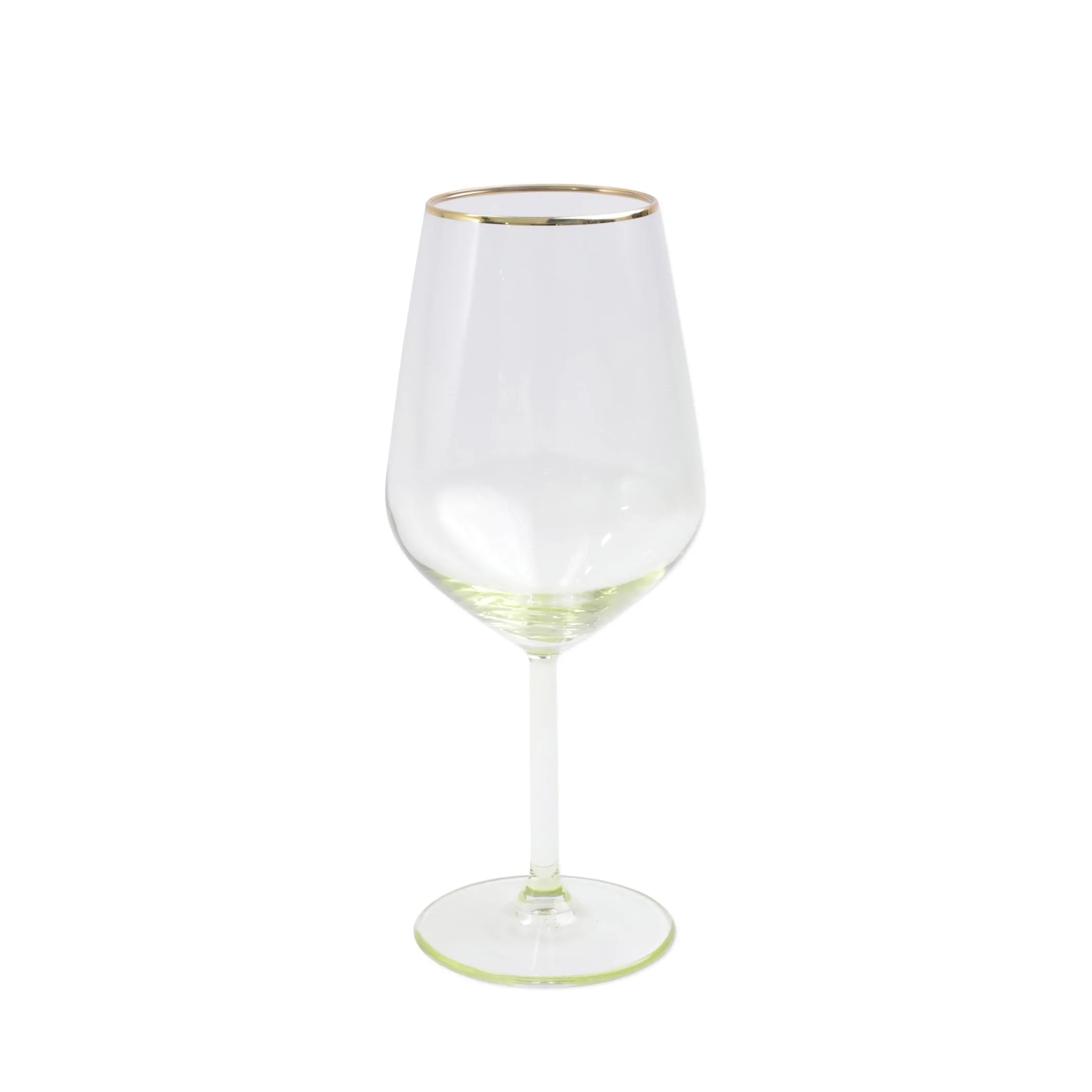 Rainbow Yellow Wine Glass