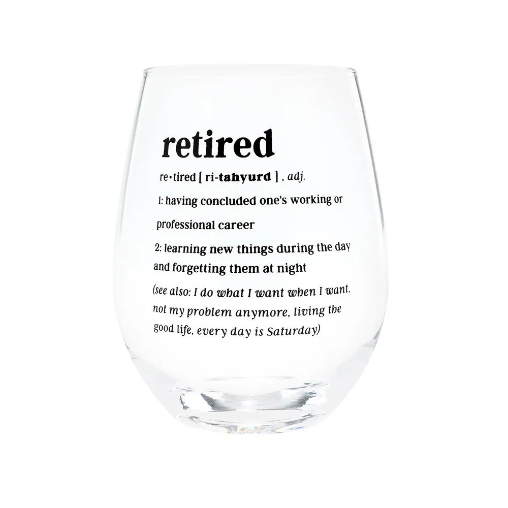 RETIRED WINE GLASS