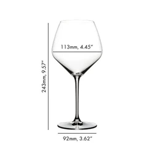 Riedel 4-Piece Set Extreme Pinot Noir Wine Glass, 26 Oz