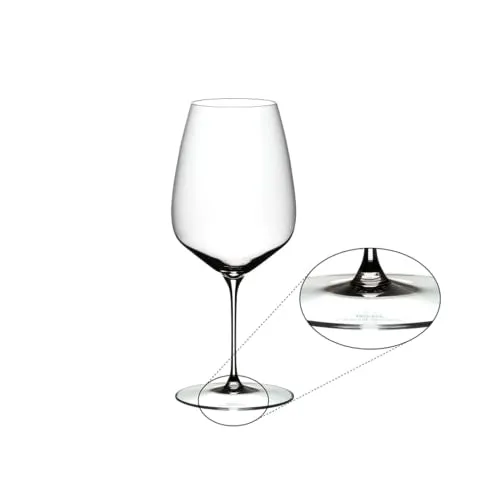 Riedel Veloce 4-Piece Crystal Cabernet/Merlot Wine Glass Set, 29.1 Oz