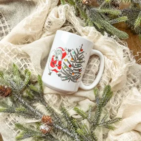 Santa with Tree Mug