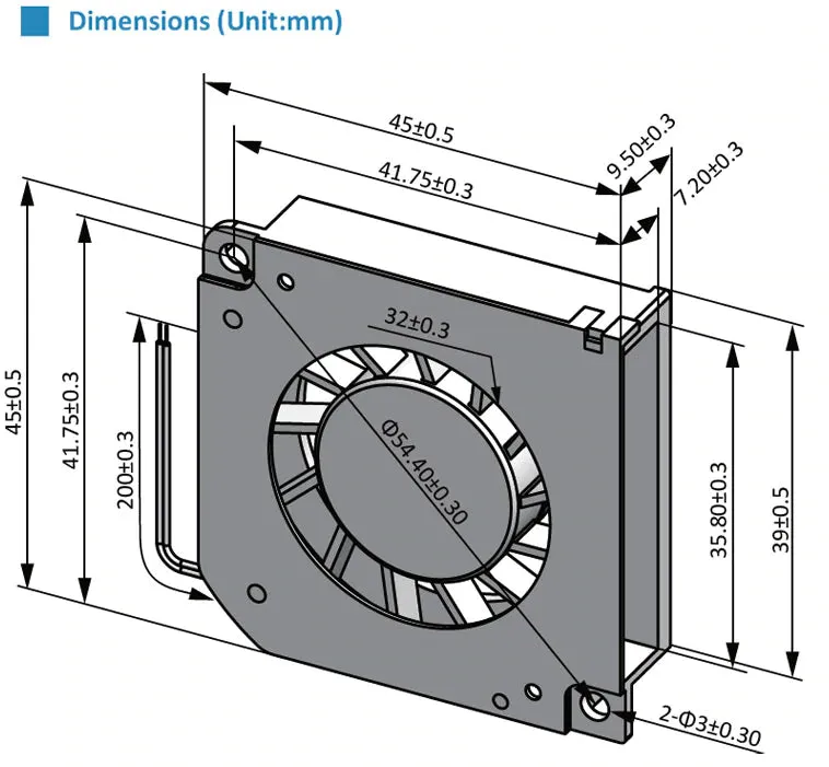 sDB4510 DC Blower Fans