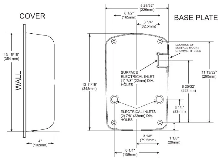 Sloan® Optima® Air EHD-702-BN Hand Dryer - "Brushed Nickel" (Satin Stainless Steel) High Speed Automatic Surface Mounted ADA-Compliant (208V-277V)