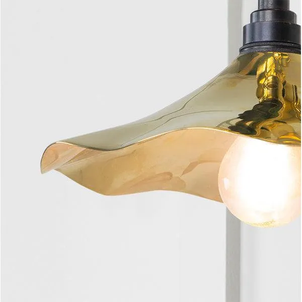 Smooth Brass Flora Wall Light | From The Anvil