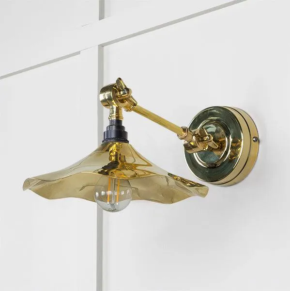 Smooth Brass Flora Wall Light | From The Anvil