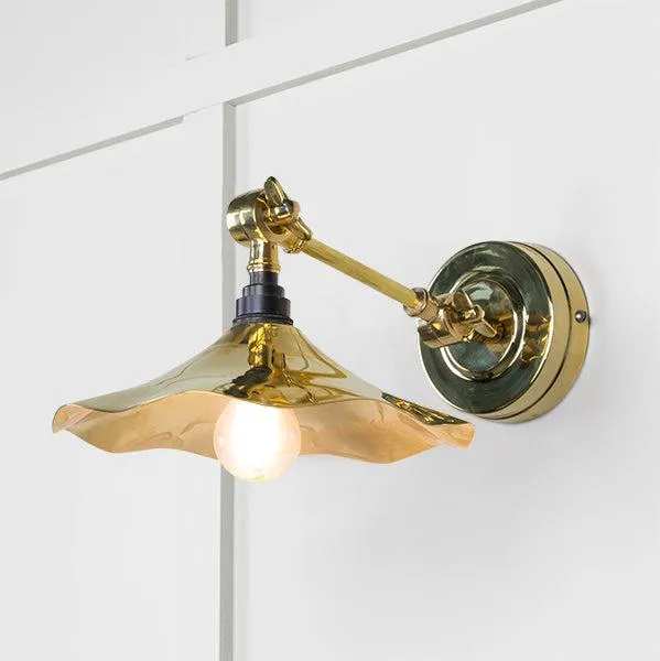 Smooth Brass Flora Wall Light | From The Anvil