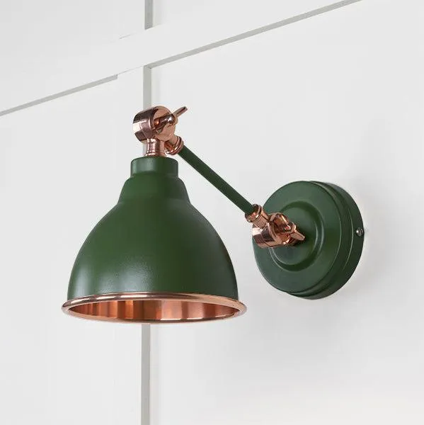 Smooth Copper Brindley Wall Light in Heath | From The Anvil