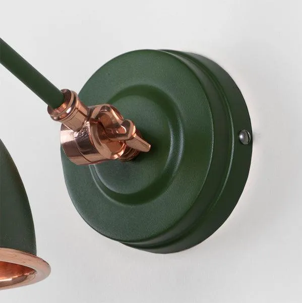 Smooth Copper Brindley Wall Light in Heath | From The Anvil