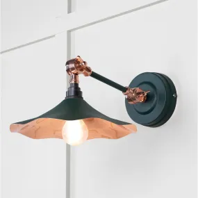 Smooth Copper Flora Wall Light in Dingle | From The Anvil