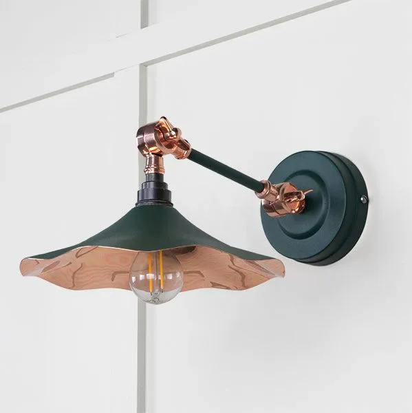 Smooth Copper Flora Wall Light in Dingle | From The Anvil