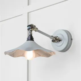 Smooth Nickel Flora Wall Light in Birch | From The Anvil