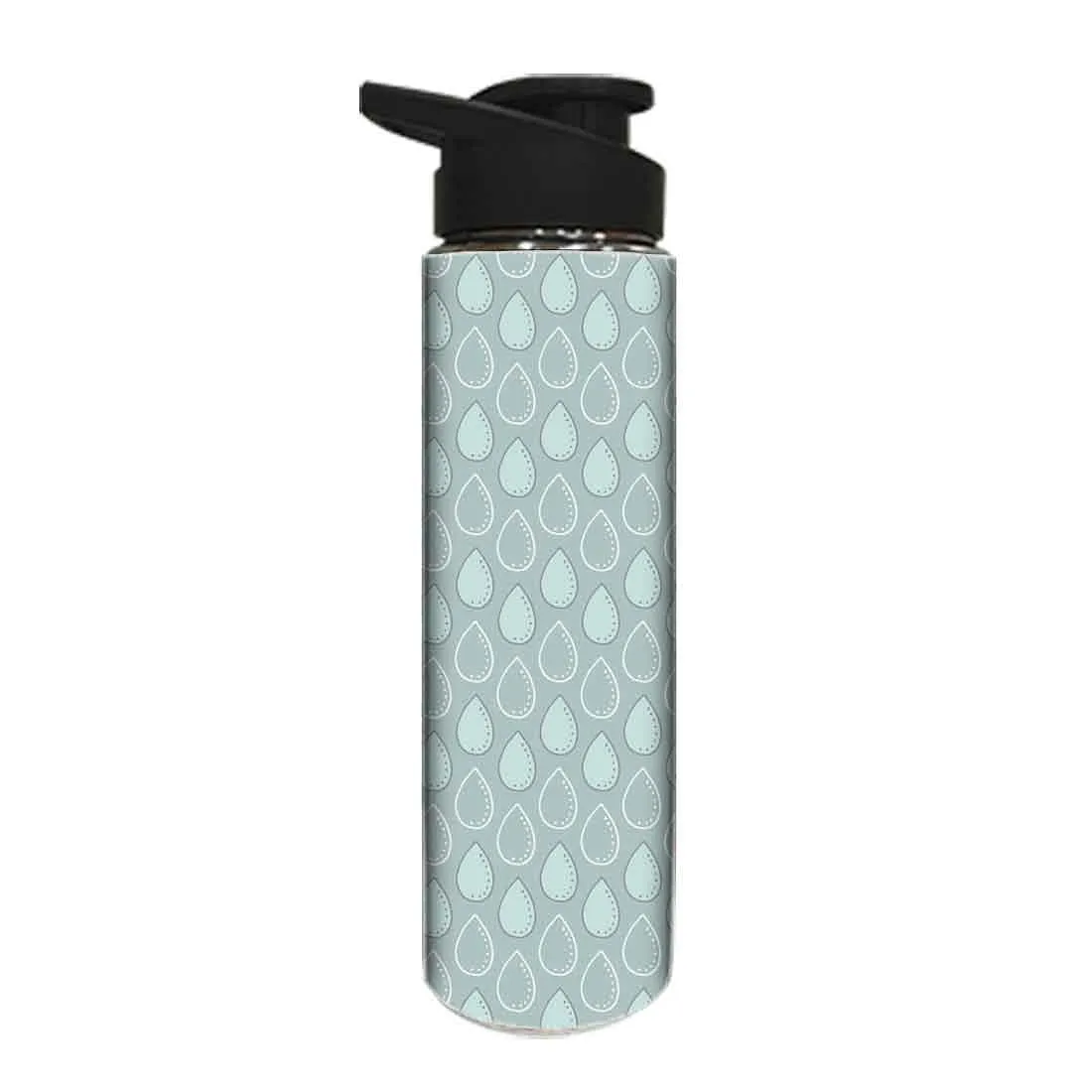 Stainless Steel Water Bottle -  Blue Drop