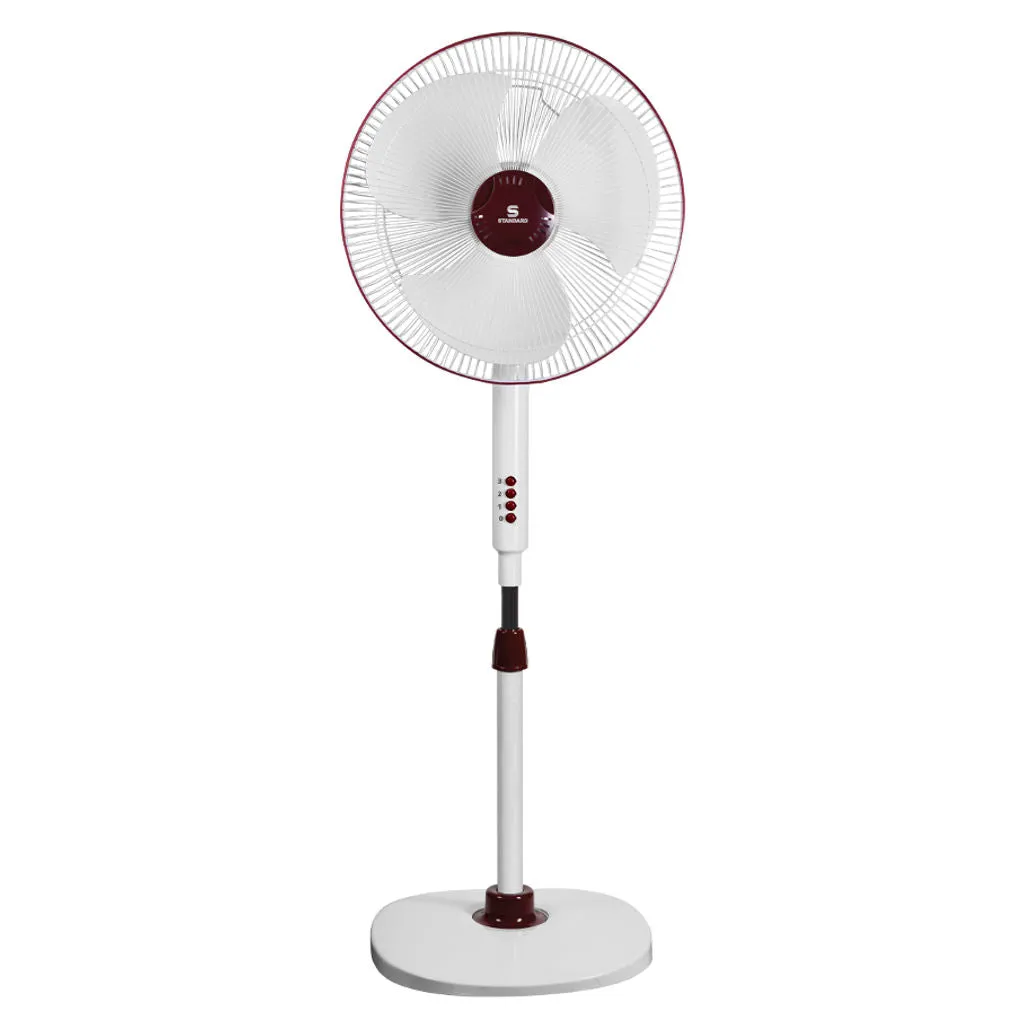 Standard Alfa High Speed Pedestal Fan 400 mm Maroon FSSALHSWMR16