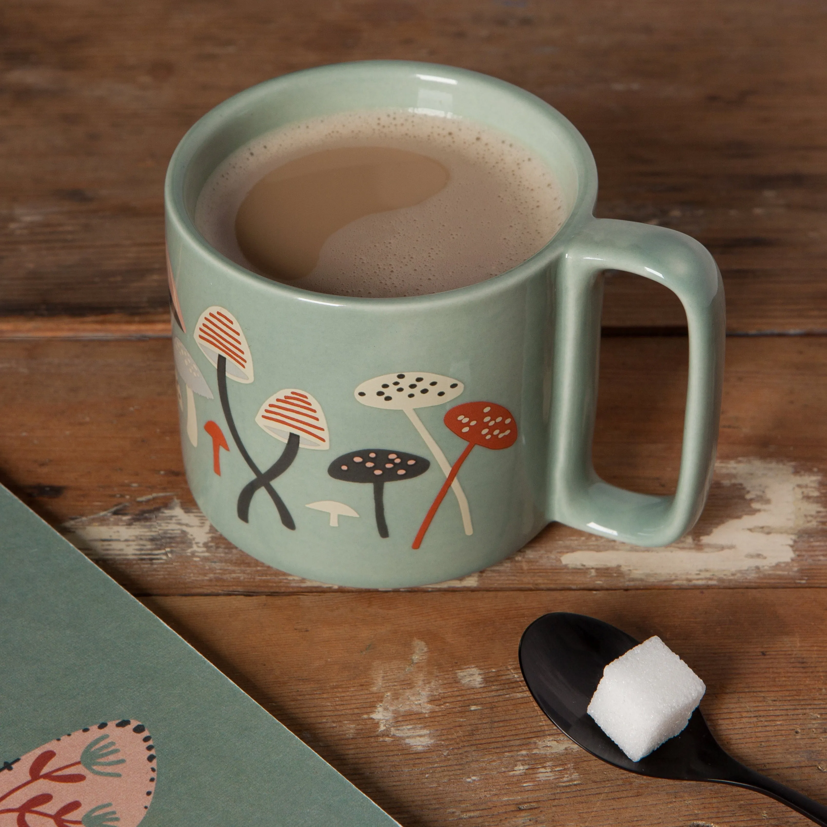 Stoneware Mug - Far   Away Mushrooms